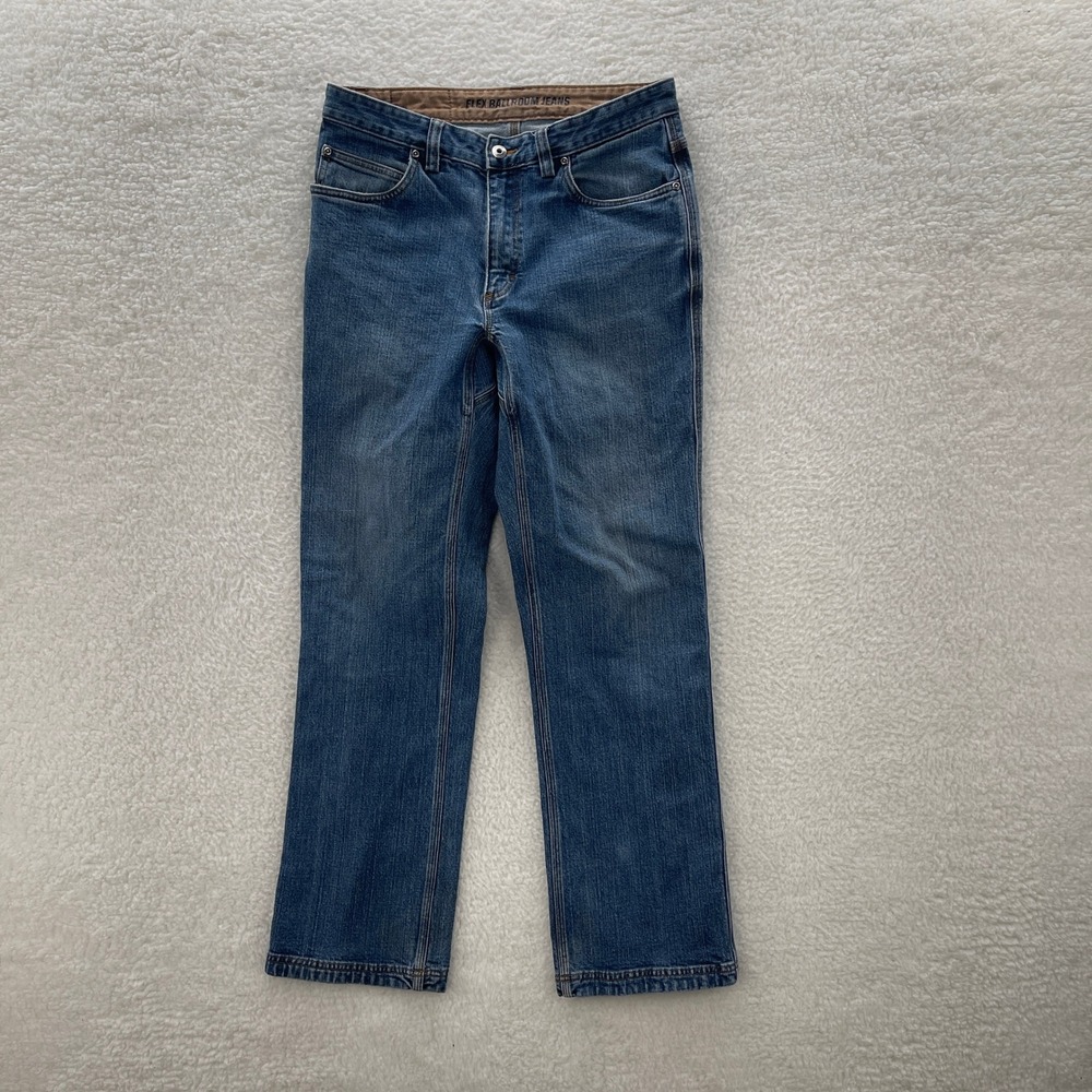 Duluth Trading Co Jeans Men 34x32 Blue Flex Ballroom Stretch Workwear Outdoor